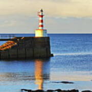 The Lighthouse At Amble Poster