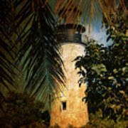 The Lighthouse In Key West Poster