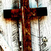 The Old Rusted Cross Poster