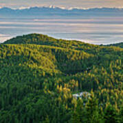 The Olympics From Mt Erie Poster