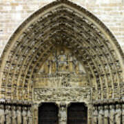 The Portal Of The Last Judgement Of Notre Dame De Paris Poster