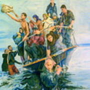 The Refugees Seek The Shore Poster