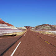 The Road Through The Painted Desert Poster