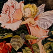 The Rose Fairy After Cicely Mary Barker Poster