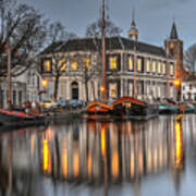 The Short Harbour In Schiedam Poster
