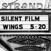 The Strand Marquee - Bw Poster