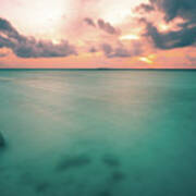 The Sunset - Maldives - Seascape Photography Poster