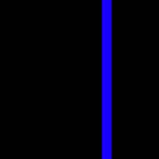 The Symbolic Thin Blue Line Law Enforcement Police Poster
