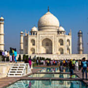 The Taj Reflective Ponds Poster