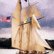 The Tall Ship The Lynx, Fine Art Print Poster