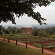 The Vegetable Garden At Monticello Poster