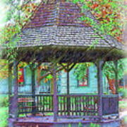 The Victorian Gazebo Sketched Poster