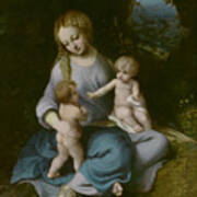 The Virgin, The Child And Saint John Poster