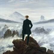 The Wanderer Above The Sea Of Fog Poster