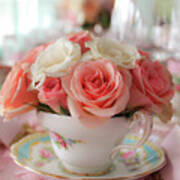 Teacup Roses Poster