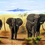 Three Elephants Poster