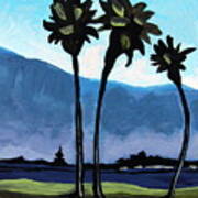 Three Palm Trees Poster