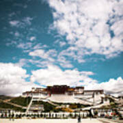 Tibet Potala Palace Dalai Lama Home Place. Kailash Yantra.lv 2016 Poster