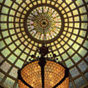Tiffany Ceiling In The Chicago Cultural Center Poster