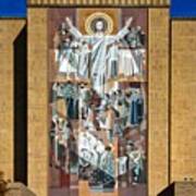 Touchdown Jesus - Hesburgh Library Poster