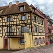 Traditional Half-timbered Houses In Colmar, Alsace, France Poster