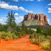 Trail To Courthouse Butte Poster