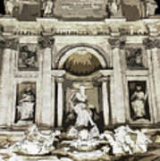 Trevi Fountain - 02 Poster