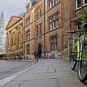 Trinity Lane Clare College Cambridge Great Hall Poster