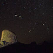 Trona Pinnacles Perseids Meteor Shower Poster