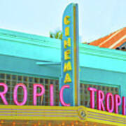 Tropic Cinema Deco Poster