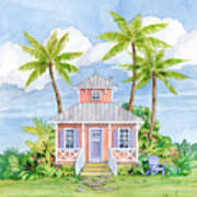 Tropical Cottage I Poster