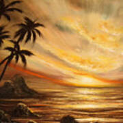 Tropical Sunset 65 Poster