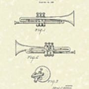 Trumpet 1940 Patent Art Poster