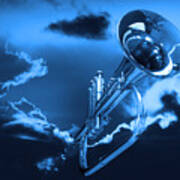 Trumpet Blues Poster