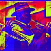 Trumpet Player Pop-art Poster