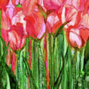 Tulip Bloomies 1 - Red Poster