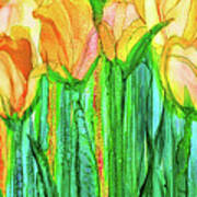 Tulip Bloomies 2 - Yellow Poster