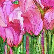Tulip Bloomies 4 - Pink Poster
