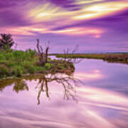 Twilight On Assateague Island Poster