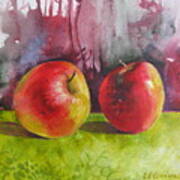 Two Apples Poster