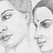 Two Indian Women Poster