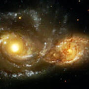 Two Spiral Galaxies Poster