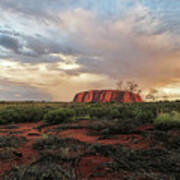 Uluru In The Distance Poster