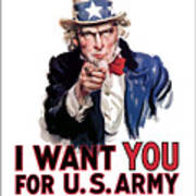 Uncle Sam -- I Want You Poster
