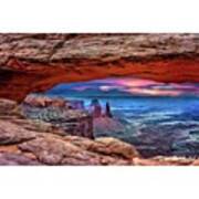 Under Mesa Arch. 
#amazing #sun Poster