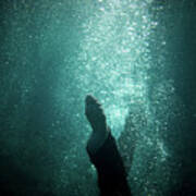 Underwater Foot Poster