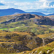 Undulating Landscape In Kerry In Ireland Poster