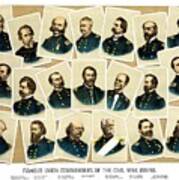 Union Commanders Of The Civil War Poster