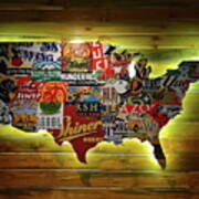 United States Wall Art Poster