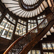 Up The Iconic Rookery Building Staircase Poster